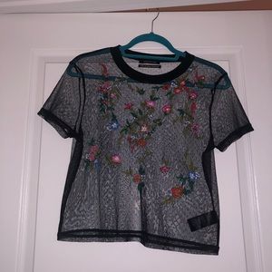 mesh see through top from Urban Outfitters